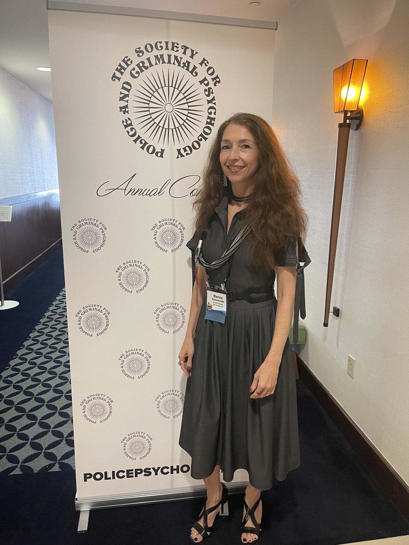Dr. Marina Sorochinski at the Society for Police and Criminal Psychology annual conference